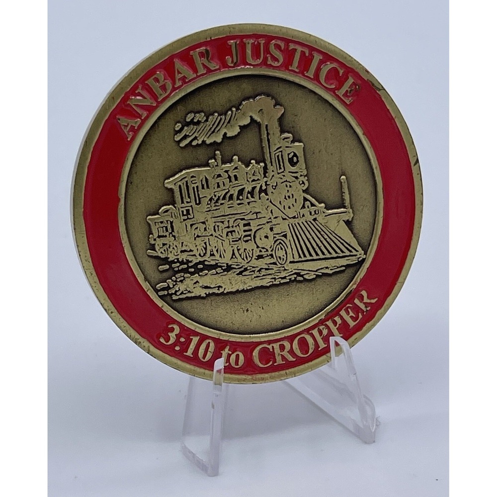 USMC Multinational Force West Op Iraqi Freedom Challenge Coin Anbar Justice 3:10